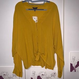 Express button down blouse NWT size M. Price firm